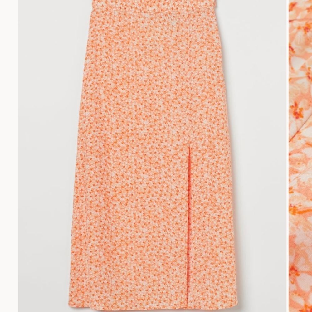 H&M Peach Floral Skirt